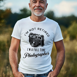 Camiseta Fotógrafo de Cheio Aposentado