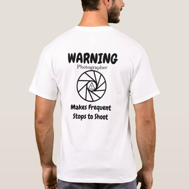 Camiseta Fotógrafo de Etapas Frequentes (Verso)
