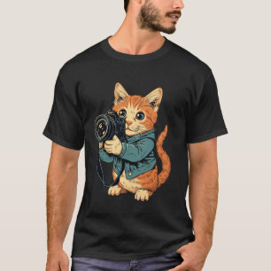 Camiseta Fotógrafo de Gatos Certificado Homens e Mulheres