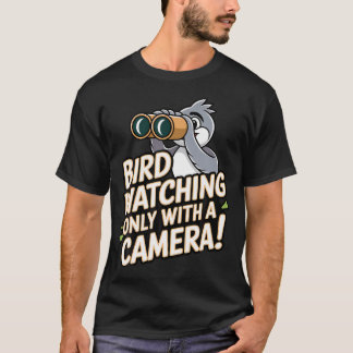 Camiseta Fotógrafo de Pássaros Observação de Pássaros Apena