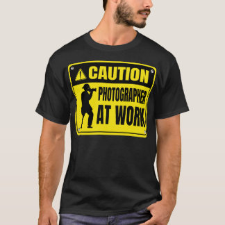 Camiseta Fotógrafo de Precaução no Trabalho