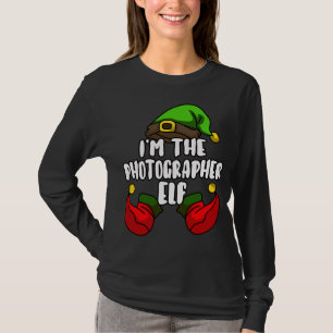 Camiseta Fotógrafo Elf Matching Family Group Natal P