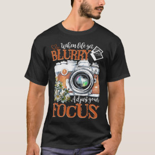 Camiseta Fotógrafo Encantado Fotografia da Câmera Tee