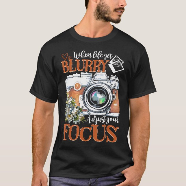 Camiseta Fotógrafo Encantado Fotografia da Câmera Tee (Frente)