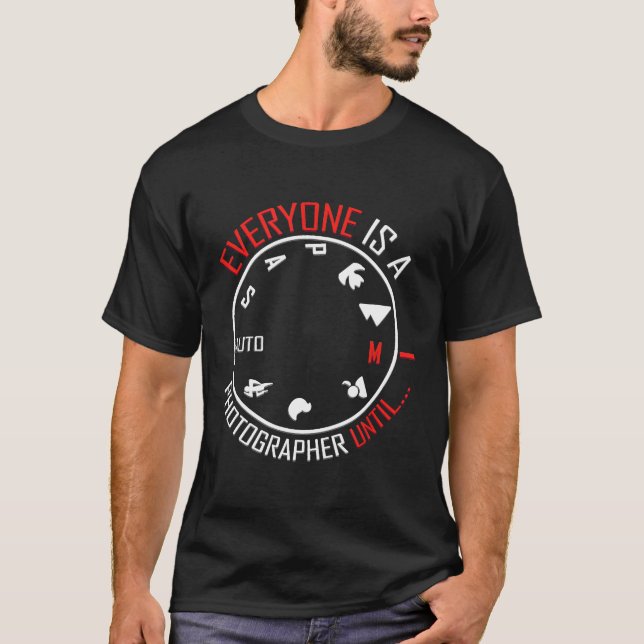 Camiseta Fotógrafo Engraçado Presente para Fotografia de Ca (Frente)