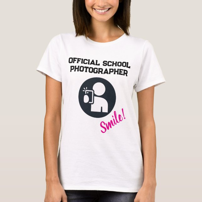 Camiseta Fotógrafo Escolar (Frente)