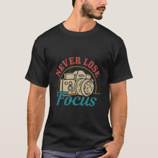 Camiseta Fotógrafo Nunca Perde o Foco Câmera Fotografia
