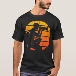 Camiseta Fotógrafo Pôr do Sol Tirando Fotos Câmera Gyu Foto