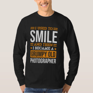 Camiseta Fotógrafo que eu costumava sorrir Design para foto