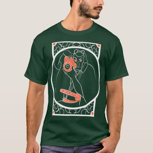 Camiseta Fotógrafo Samurai Cameraman Filmmaker Gift (Frente)