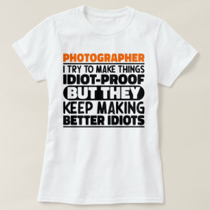 Camiseta Fotógrafo, Tento Fazer Coisas Engraçadas