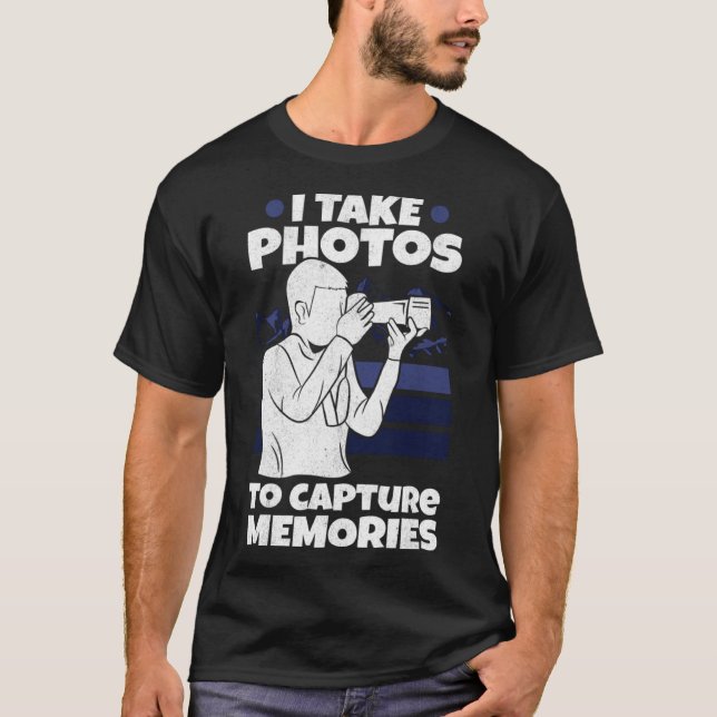 Camiseta Fotógrafo Tirar Fotos Capturar Memórias Fotografar (Frente)