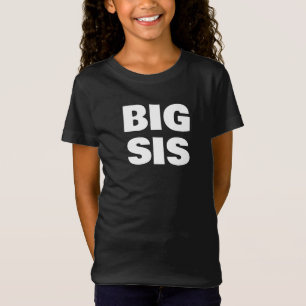 Camiseta Fotos da Família da Irmã Mais Velha Letra Negrito