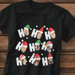 Camiseta Fotos da Família Nove, Cute Santa Hats<br><div class="desc">Esta design simples e moderna é composta de uma tipografia de escrita lúdica.</div>