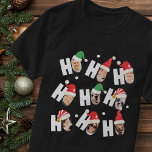 Camiseta Fotos da Família Nove, Cute Santa Hats<br><div class="desc">Esta design simples e moderna é composta de uma tipografia de escrita lúdica.</div>