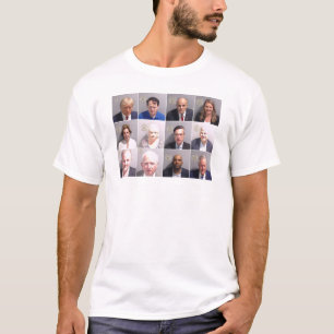 Camiseta Fotos da ficha criminal do co-réu de Trump