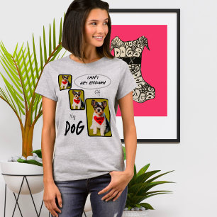 Camiseta Fotos de 3 painéis crio/personalizado de cães