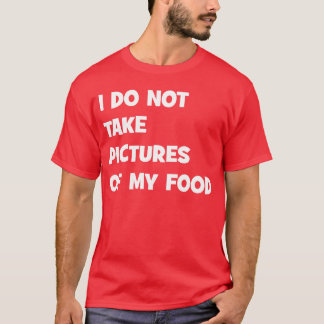 Camiseta fotos de comida família