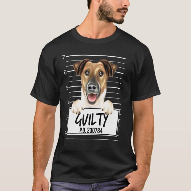 Camiseta Fotos do Smooth Fox Terrier Culpado (Frente)