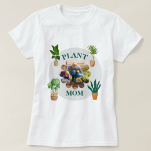 Camiseta Fotos Personalizadas de Mãe de Plantas de Jardinag