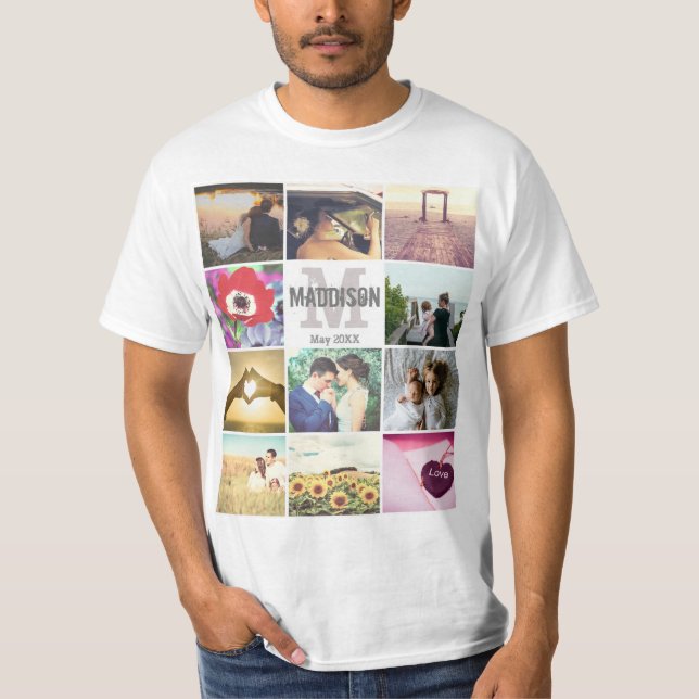 Camiseta Fotos personalizadas monográficas (Frente)
