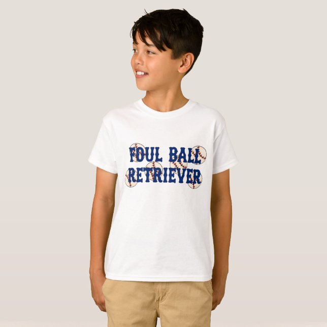 Camiseta Foul Ball Retriever Cooperstown NY Baseball (Frente Completa)