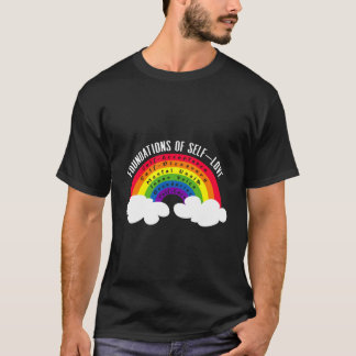 Camiseta Foundations Of Self-Love Acceptance Discovery Rain