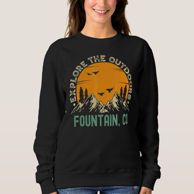 Camiseta Fountain Colorado Explora O Exterior (Frente)