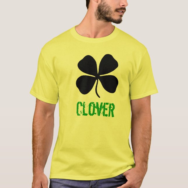 Camiseta Four_Leaf_Clover_11, trevo (Frente)