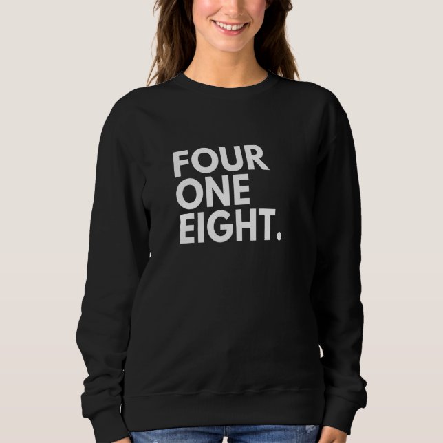 Camiseta FOUR ONE EIGHT Area Code 418 Quebec QC Quebec Cana (Frente)