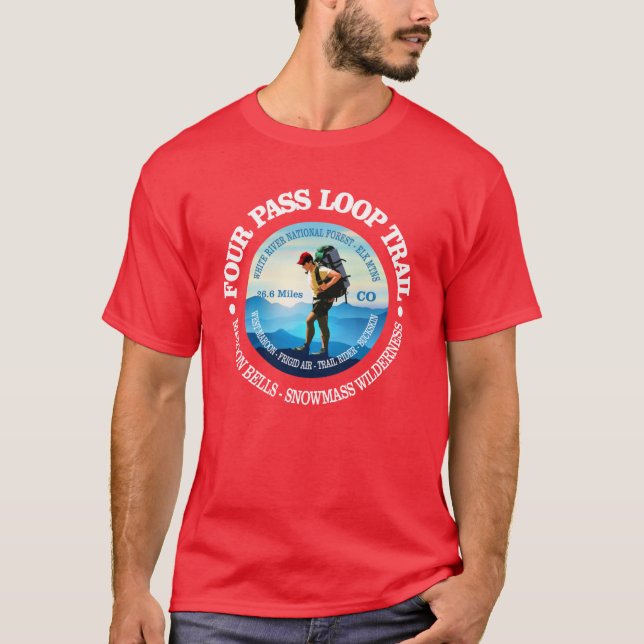 Camiseta Four Pass Looprail C vintage (Frente)