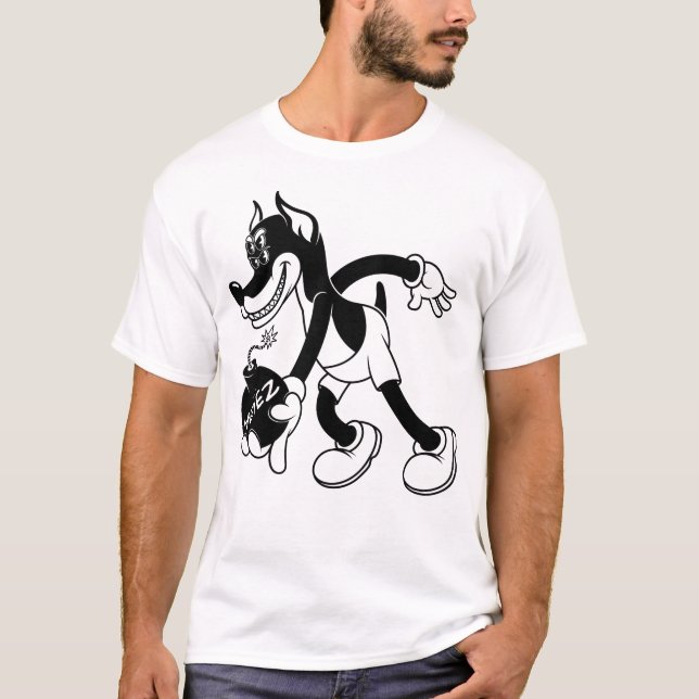 Camiseta Foureyez - Toon Doberman (Frente)