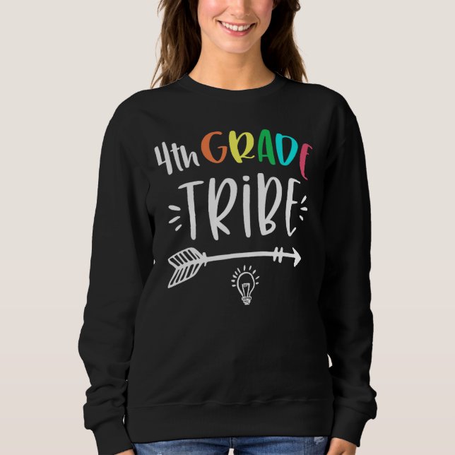 Camiseta Fourth 4th Grade Tribe Back To School Teacher Stud (Frente)