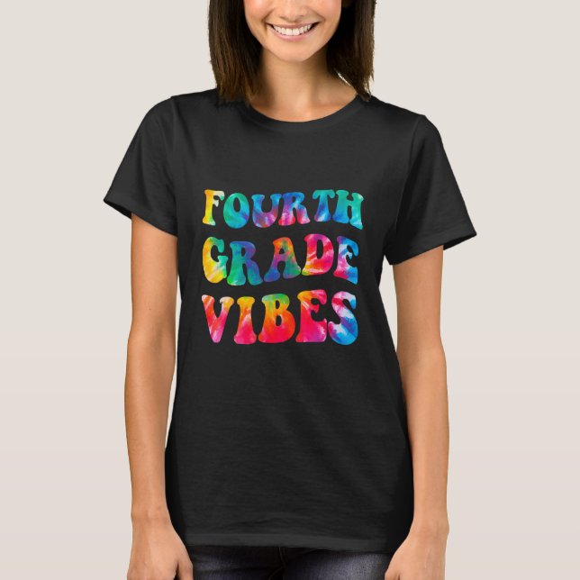 Camiseta Fourth Grade Vibes Back To School (Frente)