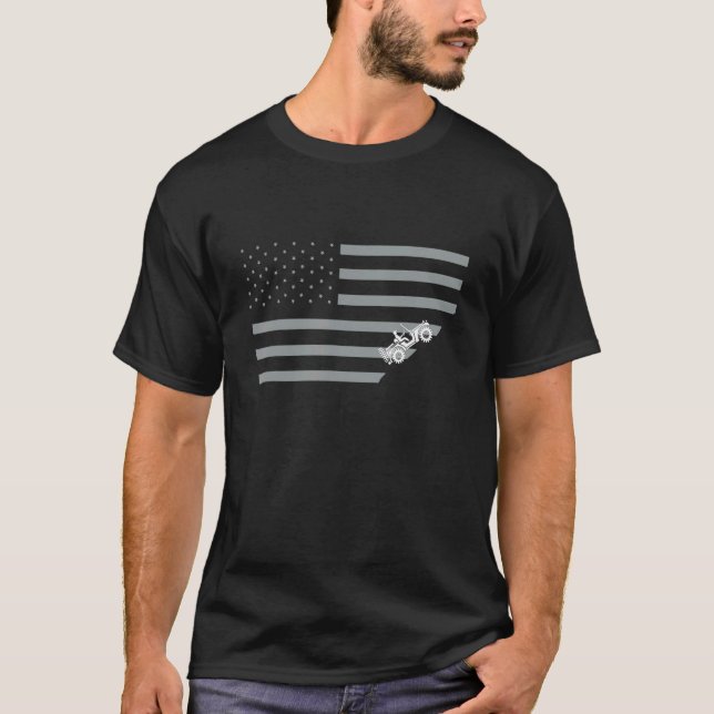 Camiseta Fourth Of July Off Roading 5X5 Mudding Enthusiast (Frente)