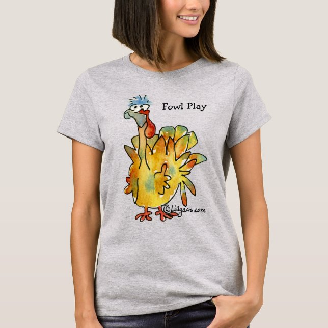 Camiseta Foway Play Cartoon Dourado (Frente)