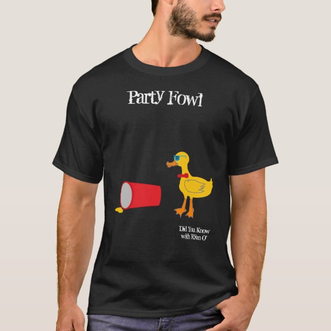 Camiseta Fowl da Festa Você Sabia Com Ryan O' (Frente)