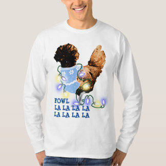 Camiseta Fowl la la la la Ouro Lacrado polonês