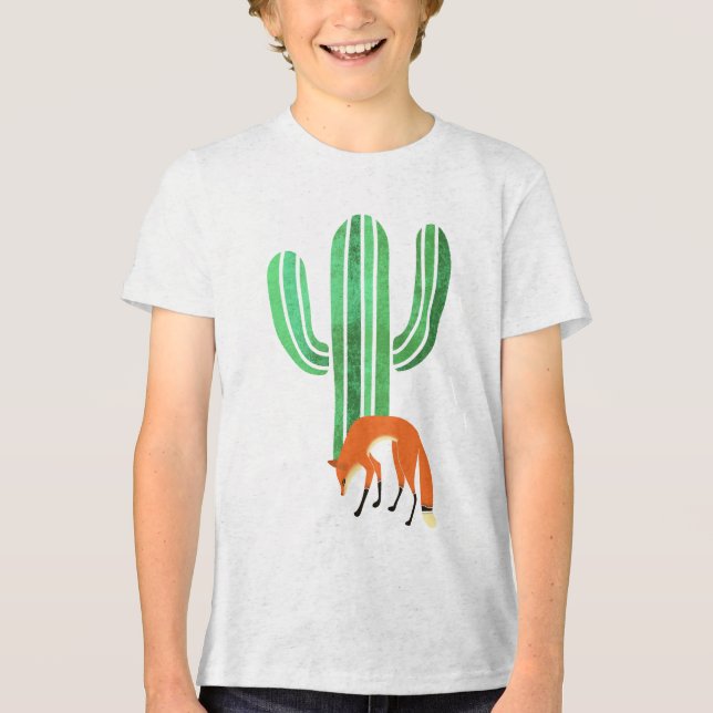 Camiseta Fox and cactus (Frente)