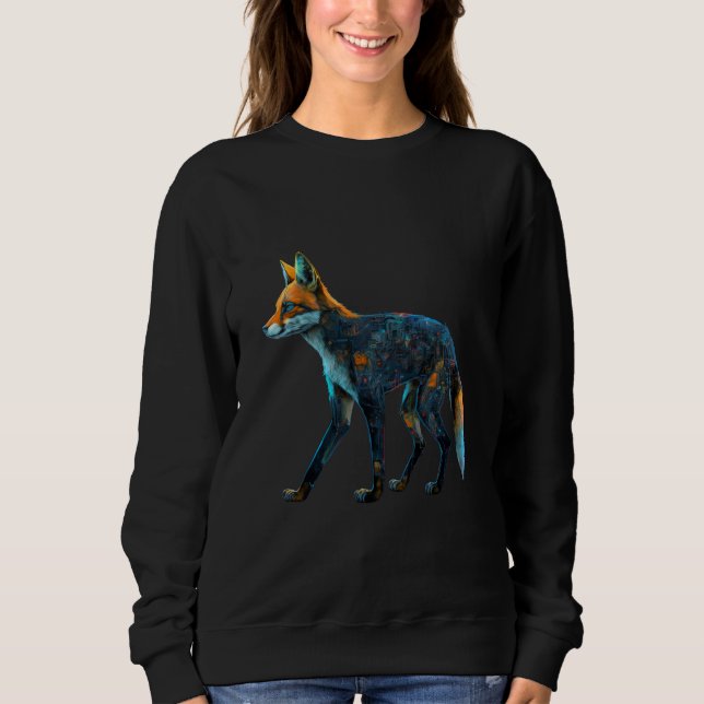 Camiseta Fox Animal Animal Motif Fox (Frente)