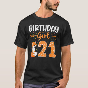 Camiseta Fox Arrow Dance Feliz Meu Aniversário 21 Anos