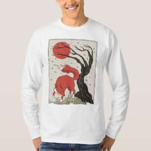 Camiseta Fox Art Japonês