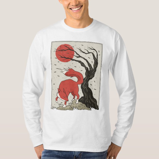 Camiseta Fox Art Japonês (Frente)