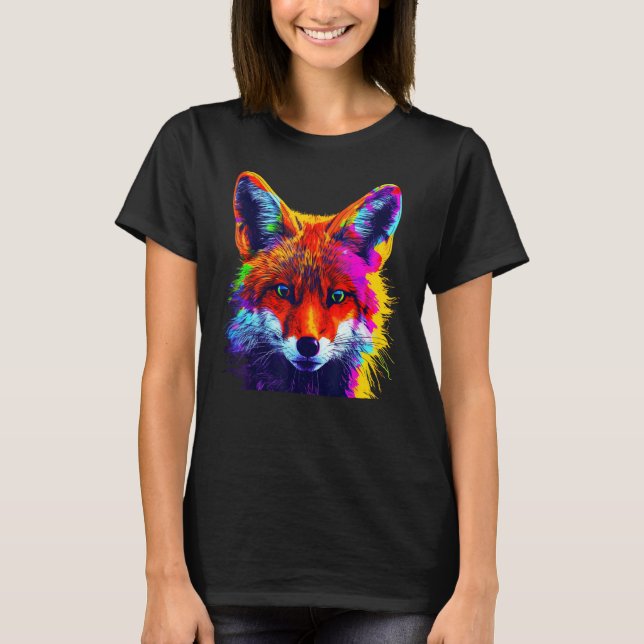 Camiseta Fox Artwork  Animal  Animal Fox 6 (Frente)