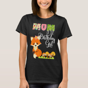 Camiseta Fox Birthday Mãe Da Bestinha De Aniversário