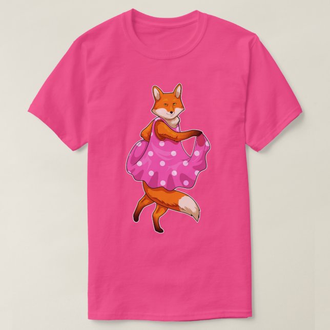 Camiseta Fox Bolinhas Dress (Frente do Design)