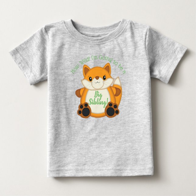 Camiseta Fox Chá de fraldas Verde (Frente)
