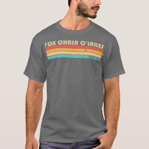 Camiseta FOX CHAIN OLAKIS ILLINOIS Funny Fish Camping Su