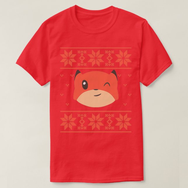 Camiseta Fox Christmas Sweater (Frente do Design)