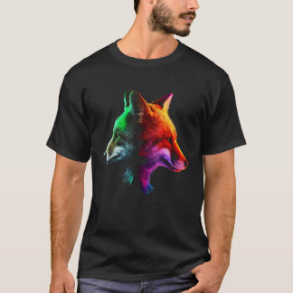 Camiseta Fox Colourful Fantasy  Animal Fox